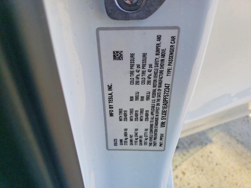 Продажа на аукционе авто 2023 Tesla Model 3, vin: 5YJ3E1EA0PF572347, номер лота: 46052596