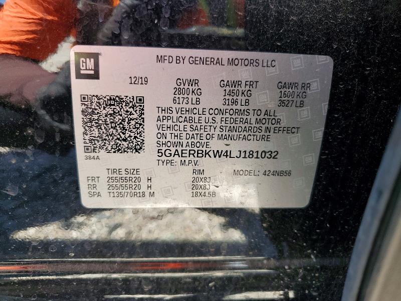 Продажа на аукционе авто 2020 Buick Enclave, vin: 5GAERBKW4LJ181032, номер лота: 46023326