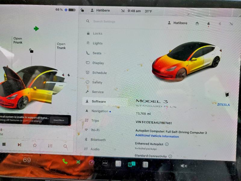 46438446 :رقم المزاد ، 5YJ3E1EA4LF657461 vin ، 2020 Tesla Model 3 مزاد بيع