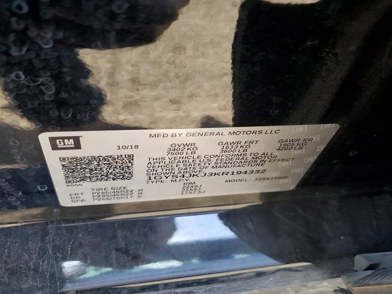 Продажа на аукционе авто 2019 Cadillac Escalade, vin: 1GYS4JKJ3KR194332, номер лота: 79961675