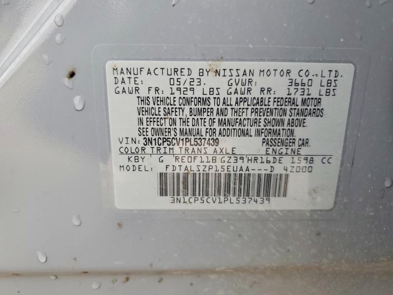 Aukcja sprzedaży 2023 Nissan Kicks, vin: 3N1CP5CV1PL537439, numer aukcji: 41914926