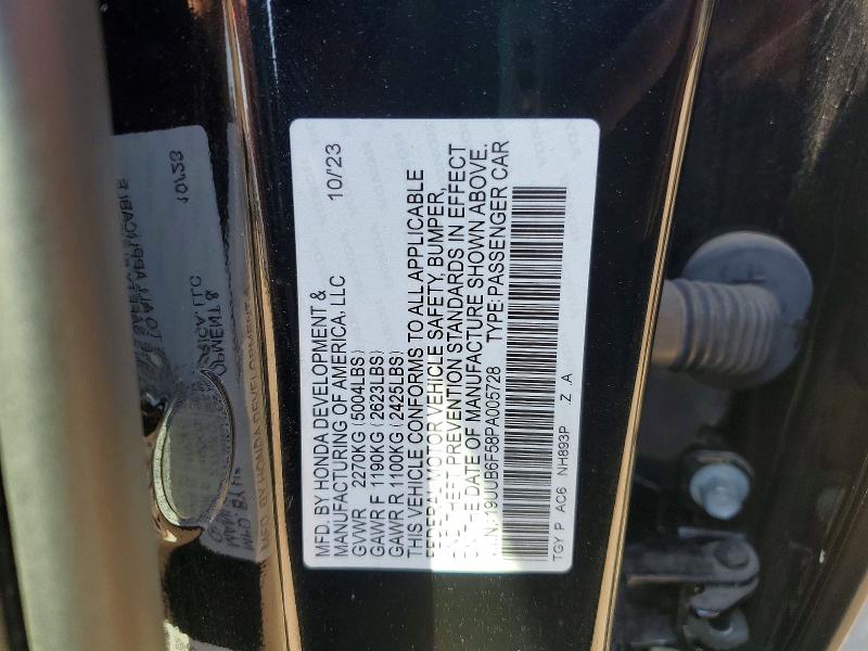 46826756 :رقم المزاد ، 19UUB6F58PA005728 vin ، 2023 Acura Tlx مزاد بيع