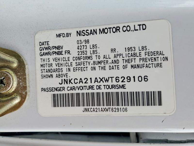 Продажа на аукционе авто 1998 Infiniti I30, vin: JNKCA21AXWT629106, номер лота: 47982426