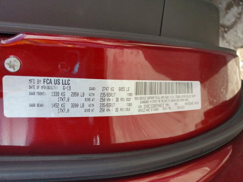 Продажа на аукционе авто 2019 Chrysler Pacifica, vin: 2C4RC1EG9KR746613, номер лота: 46068206
