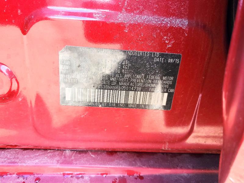 Продажа на аукционе авто 2016 Subaru Legacy, vin: 4S3BNAN65G3014238, номер лота: 46183076
