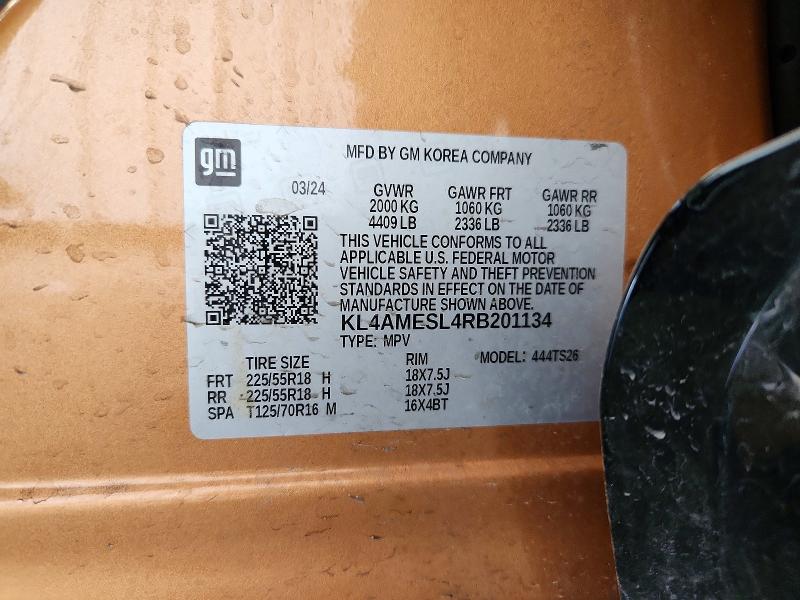 2024 Buick Encore Gx მანქანა იყიდება აუქციონზე, vin: KL4AMESL4RB201134, აუქციონის ნომერი: 48071776