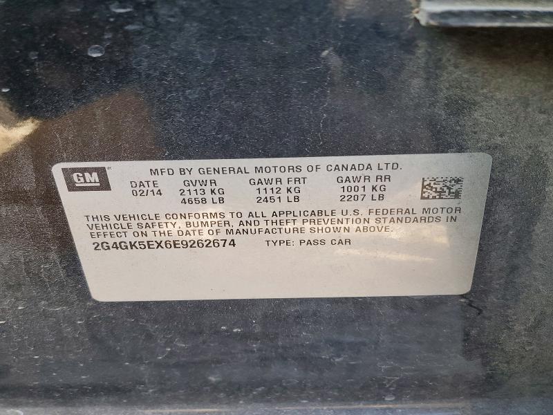 Продаж на аукціоні авто 2014 Buick Regal, vin: 2G4GK5EX6E9262674, номер лоту: 79606915
