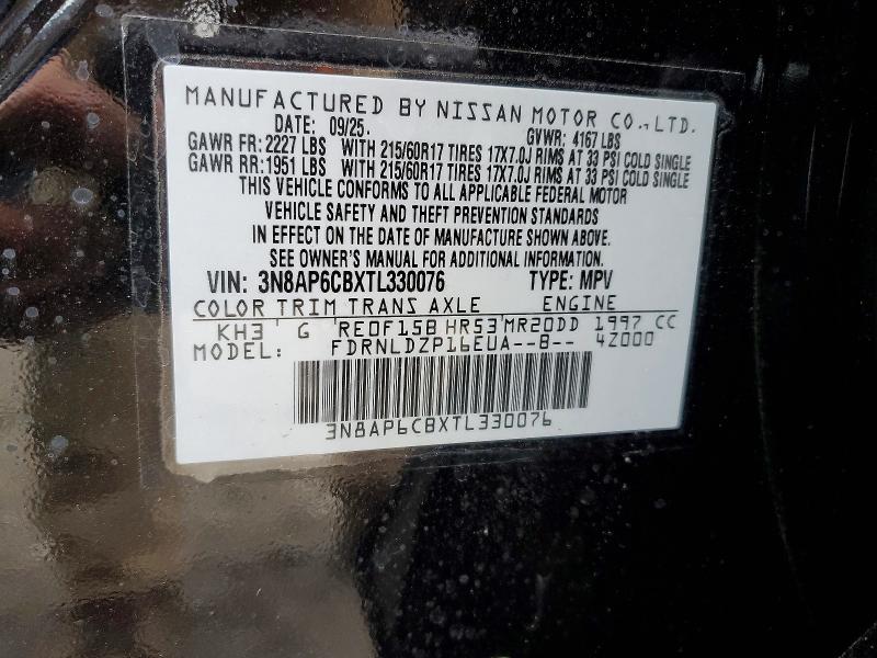 Продажа на аукционе авто 2026 Nissan Kicks, vin: 3N8AP6CBXTL330076, номер лота: 47040636
