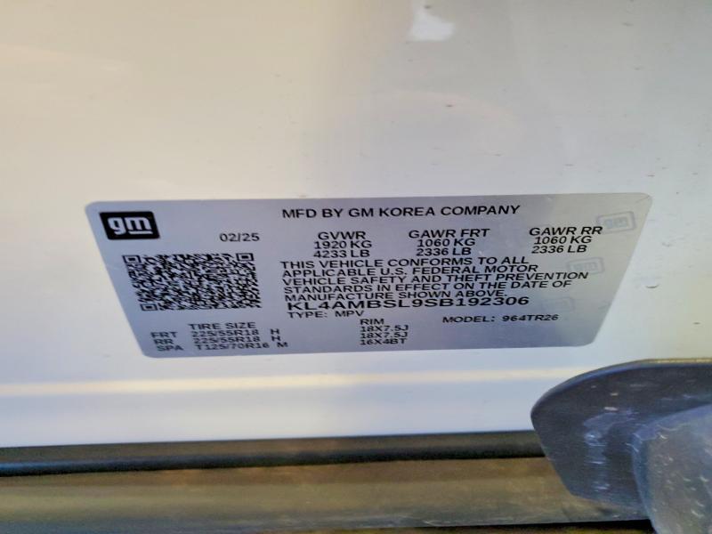 Aukcja sprzedaży 2025 Buick Encore Gx, vin: KL4AMBSL9SB192306, numer aukcji: 46482666