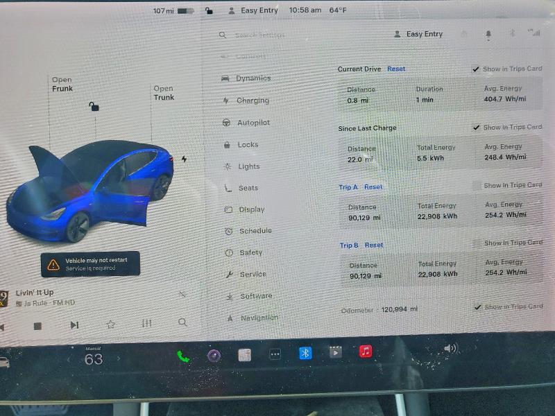 2019 Tesla Model 3 მანქანა იყიდება აუქციონზე, vin: 5YJ3E1EA8KF484901, აუქციონის ნომერი: 45658356