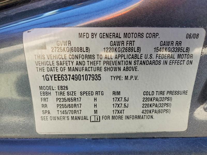 Aukcja sprzedaży 2009 Cadillac Srx, vin: 1GYEE637490107935, numer aukcji: 47092566