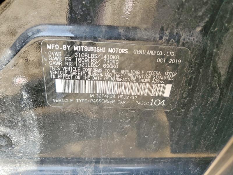 Aukcja sprzedaży 2020 Mitsubishi Mirage, vin: ML32F4FJ4LHF02732, numer aukcji: 47613326