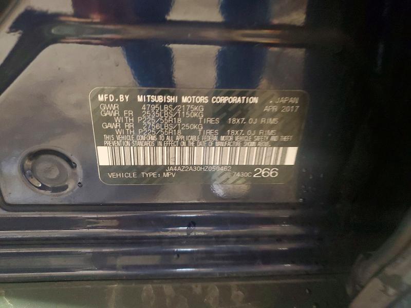 Продаж на аукціоні авто 2017 Mitsubishi Outlander, vin: JA4AZ2A30HZ050462, номер лоту: 41848526