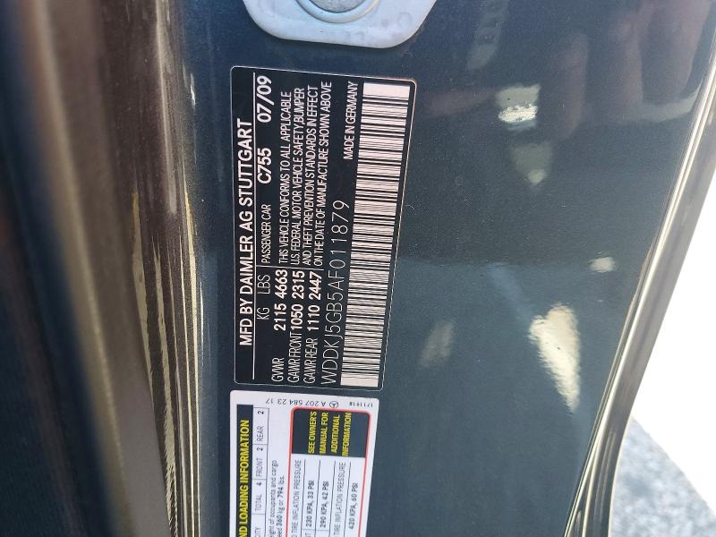 Продажа на аукционе авто 2010 Mercedes-benz E, vin: WDDKJ5GB5AF011879, номер лота: 41733396