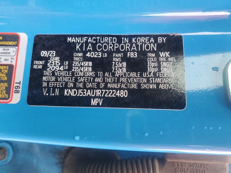 Aukcja sprzedaży 2024 Kia Soul, vin: KNDJ53AU1R7222480, numer aukcji: 79825005