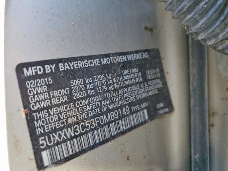 Продажа на аукционе авто 2015 Bmw X4, vin: 5UXXW3C53F0M89149, номер лота: 47901116