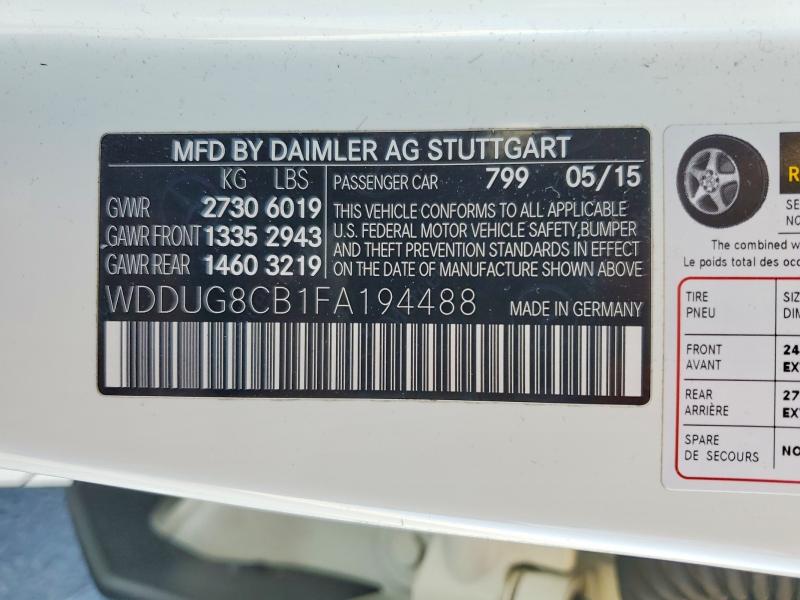 Aukcja sprzedaży 2015 Mercedes-benz S, vin: WDDUG8CB1FA194488, numer aukcji: 79069035