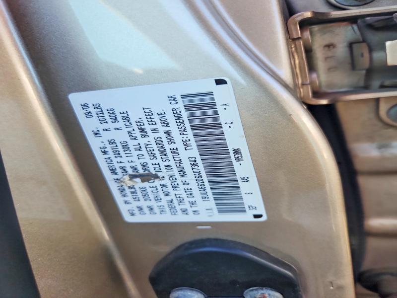 Aukcja sprzedaży 2006 Acura 3.2tl, vin: 19UUA66206A073643, numer aukcji: 45499666