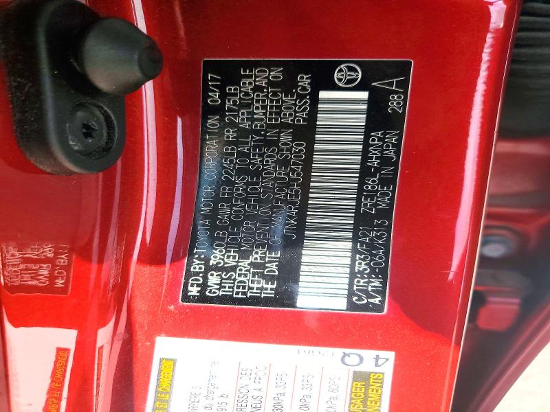 Aukcja sprzedaży 2017 Toyota Corolla Im, vin: JTNKARJE5HJ547030, numer aukcji: 46810766