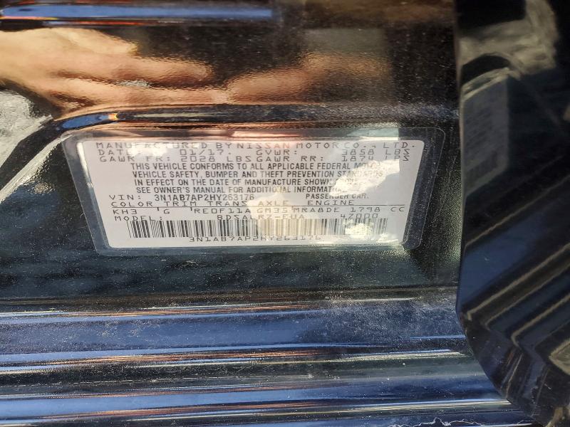 Aukcja sprzedaży 2017 Nissan Sentra, vin: 3N1AB7AP2HY263176, numer aukcji: 46217506