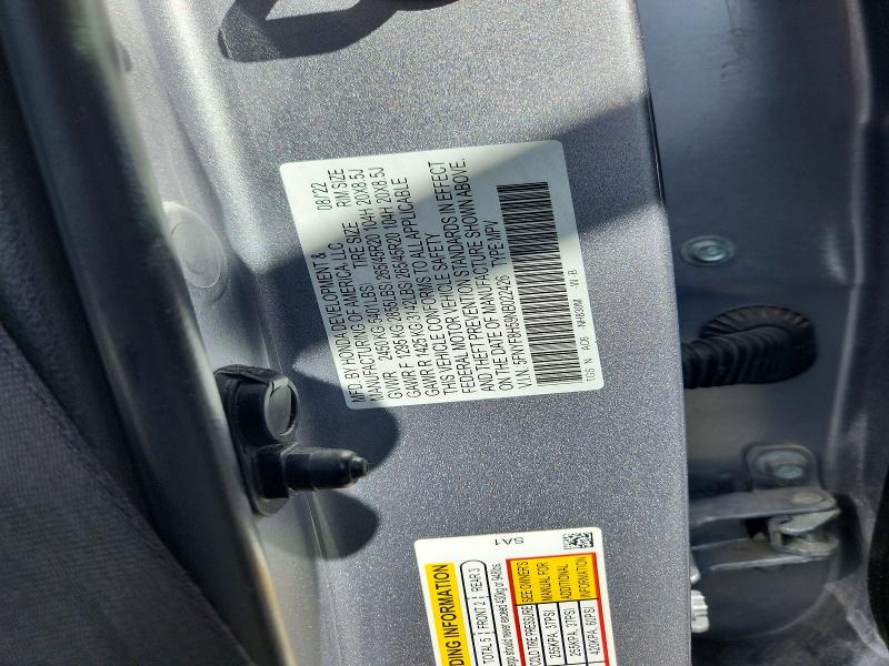 Aukcja sprzedaży 2022 Honda Passport, vin: 5FNYF8H59NB022426, numer aukcji: 50342666