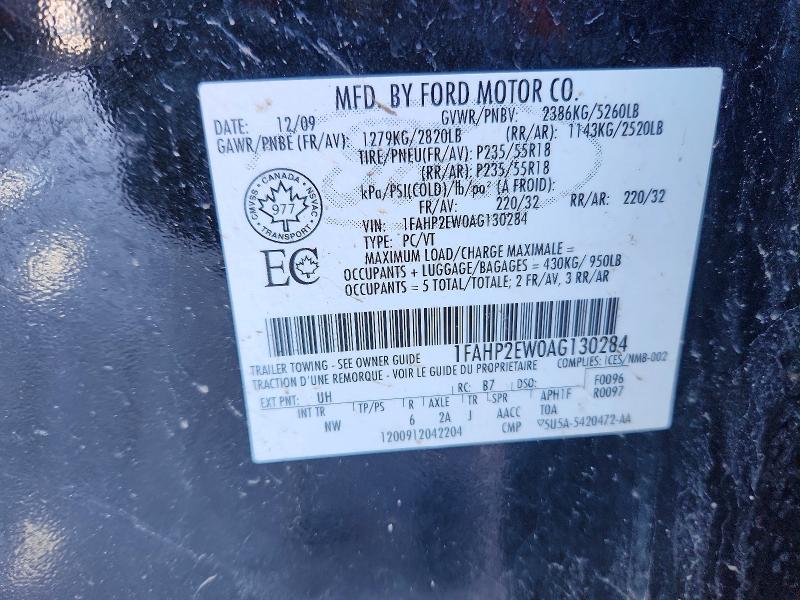 Aukcja sprzedaży 2010 Ford Taurus, vin: 1FAHP2EW0AG130284, numer aukcji: 48129696