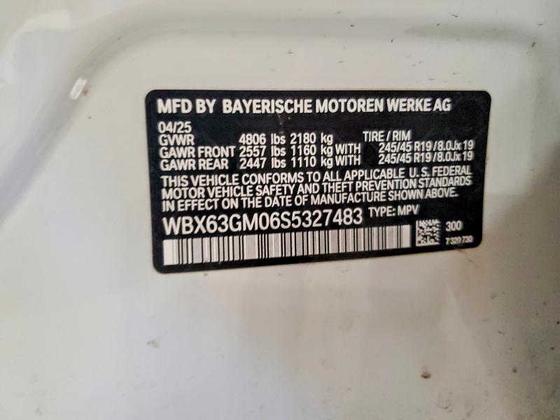 46212846 :رقم المزاد ، WBX63GM06S5327483 vin ، 2025 Bmw X2 مزاد بيع