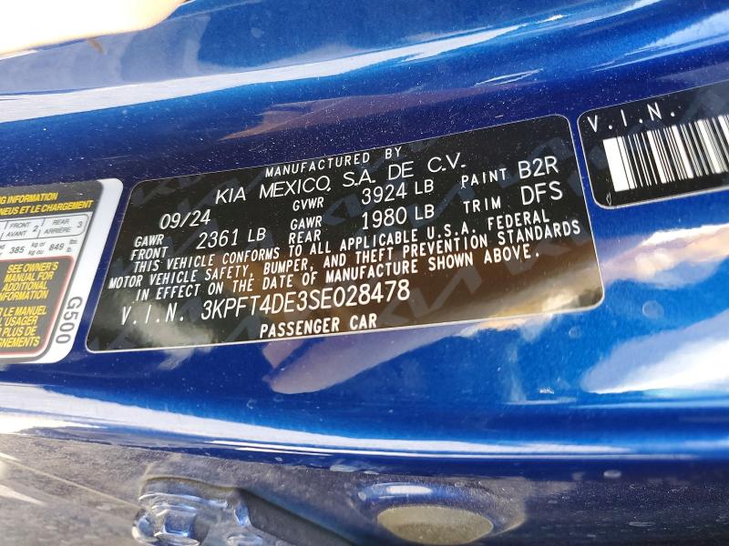 Продаж на аукціоні авто 2025 Kia K4, vin: 3KPFT4DE3SE028478, номер лоту: 46398446