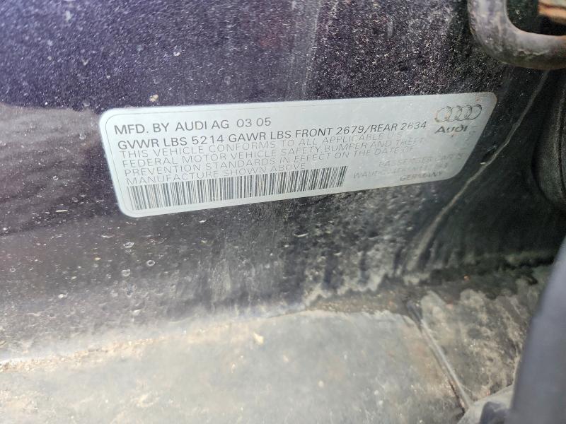 Продаж на аукціоні авто 2005 Audi A6, vin: WAUDG74F65N112183, номер лоту: 47153706