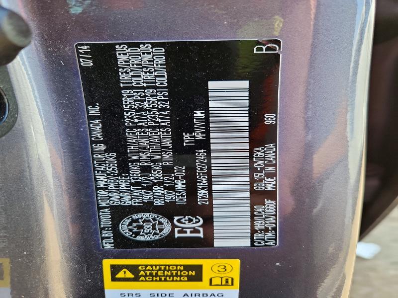 47614596 :رقم المزاد ، 2T2BK1BA6FC272464 vin ، 2015 Lexus Rx 350 مزاد بيع