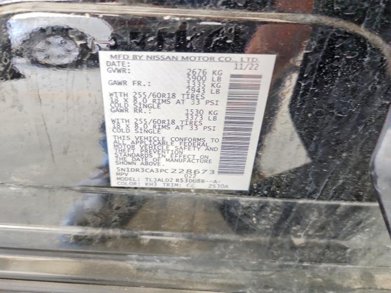 Продаж на аукціоні авто 2023 Nissan Pathfinder, vin: 5N1DR3CA3PC228673, номер лоту: 47249796