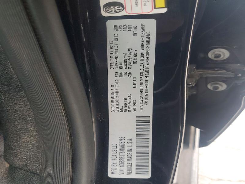 Aukcja sprzedaży 2021 Ram 1500, vin: 1C6SRFJT8MN675783, numer aukcji: 47795996