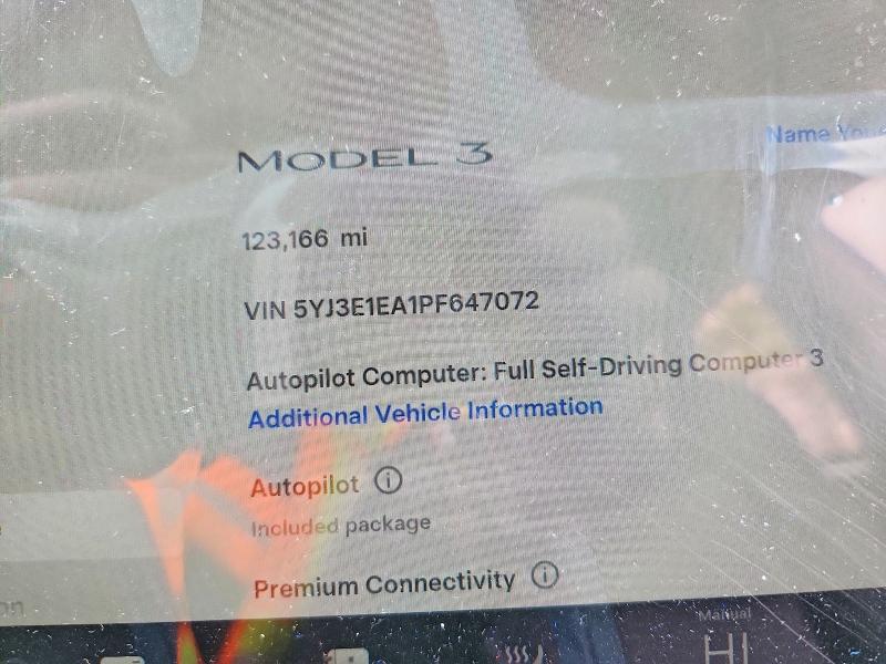 Продажа на аукционе авто 2023 Tesla Model 3, vin: 5YJ3E1EA1PF647072, номер лота: 41792856