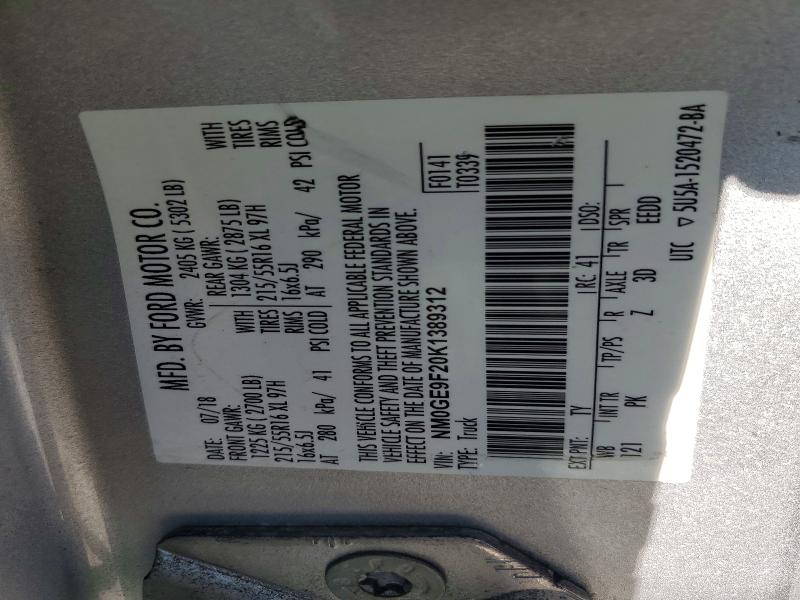 Продажа на аукционе авто 2019 Ford Transit Connect, vin: NM0GE9F20K1389312, номер лота: 45879836