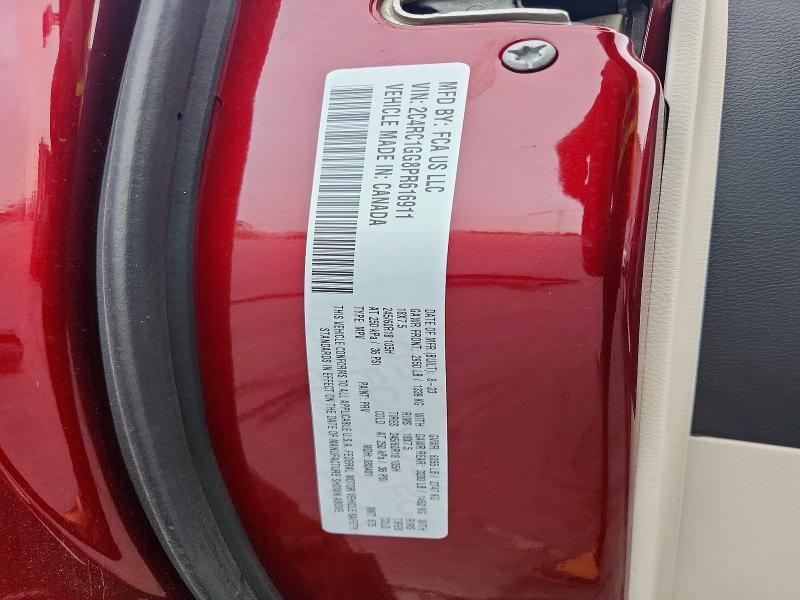 Aukcja sprzedaży 2023 Chrysler Pacifica, vin: 2C4RC1GG8PR616911, numer aukcji: 47517766