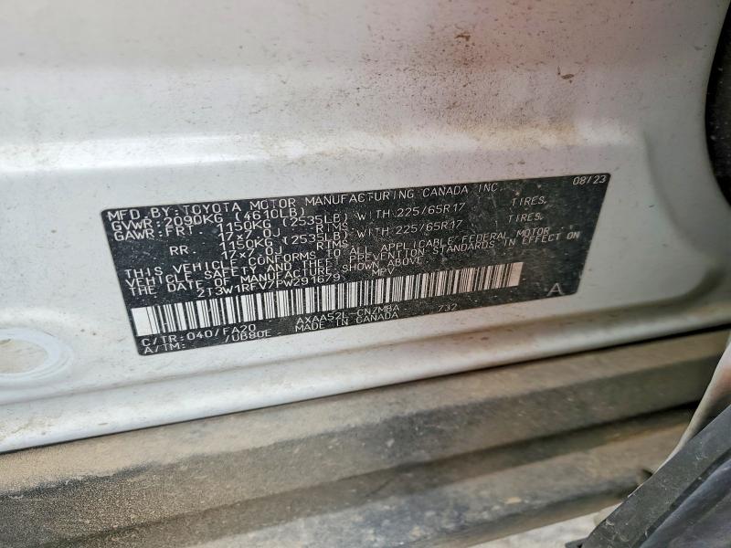 47790636 :رقم المزاد ، 2T3W1RFV7PW291679 vin ، 2023 Toyota Rav4 مزاد بيع