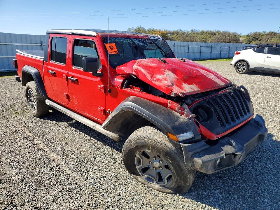 2020 Jeep Gladiator მანქანა იყიდება აუქციონზე, vin: 1C6HJTAGXLL108407, აუქციონის ნომერი: 41842526