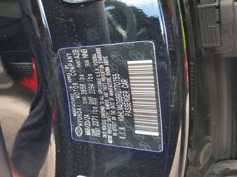 Aukcja sprzedaży 2024 Hyundai Elantra, vin: KMHLM4DG8RU770755, numer aukcji: 46917266