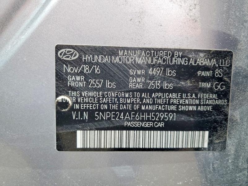 Продажа на аукционе авто 2017 Hyundai Sonata, vin: 5NPE24AF6HH529591, номер лота: 79251295