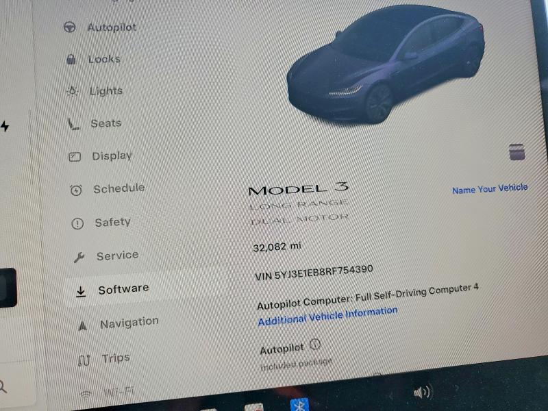 75378455 :رقم المزاد ، 5YJ3E1EB8RF754390 vin ، 2024 Tesla Model 3 مزاد بيع