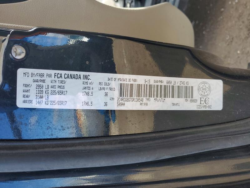 45986736 :رقم المزاد ، 2C4RDGBG7GR130548 vin ، 2016 Dodge Grand Caravan مزاد بيع