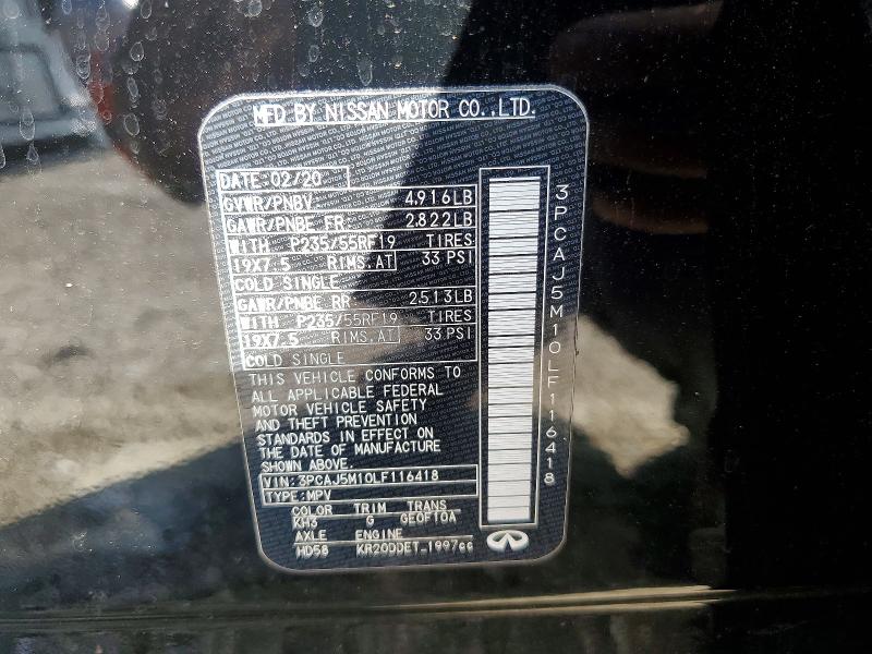 Продаж на аукціоні авто 2020 Infiniti Qx50, vin: 3PCAJ5M10LF116418, номер лоту: 79467565