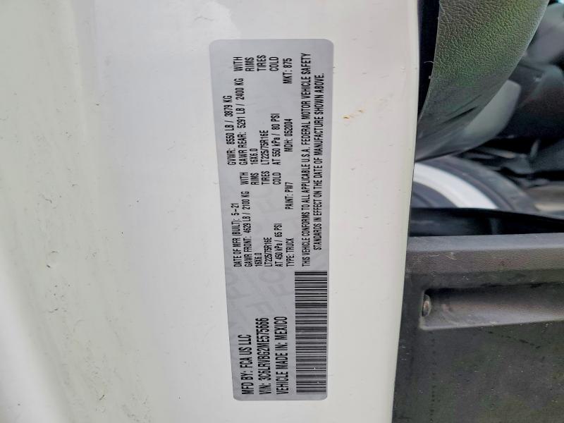 Продаж на аукціоні авто 2021 Ram Promaster 1500, vin: 3C6LRVBG2ME575666, номер лоту: 79887015