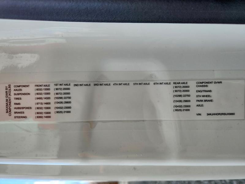 46829606 :رقم المزاد ، 3AKJHHDR2RSUX9860 vin ، 2024 Freightliner Cascadia 126 مزاد بيع