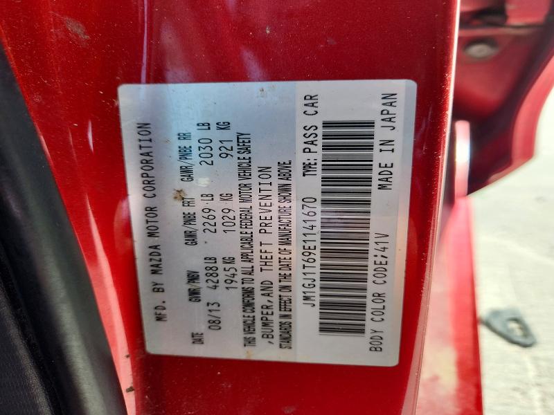 Aukcja sprzedaży 2014 Mazda 6, vin: JM1GJ1T69E1141670, numer aukcji: 46282236