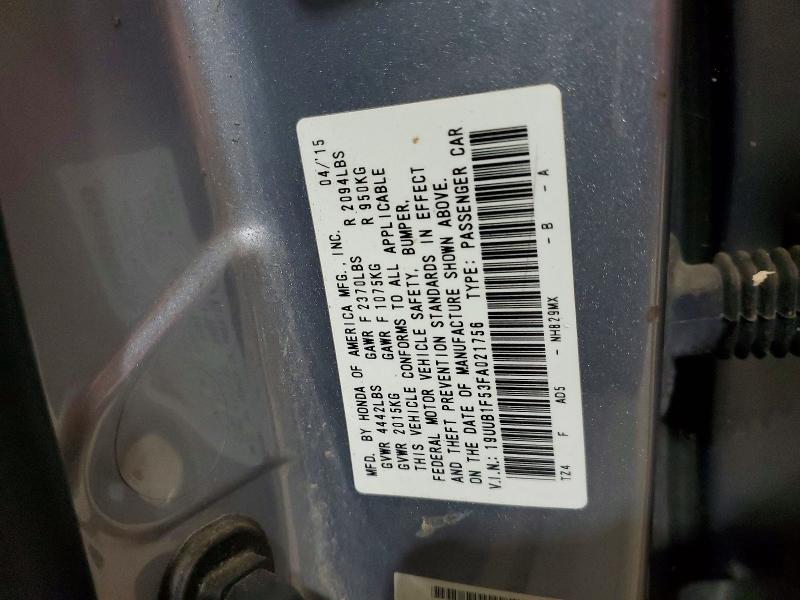 2015 Acura Tlx მანქანა იყიდება აუქციონზე, vin: 19UUB1F53FA021756, აუქციონის ნომერი: 79457025