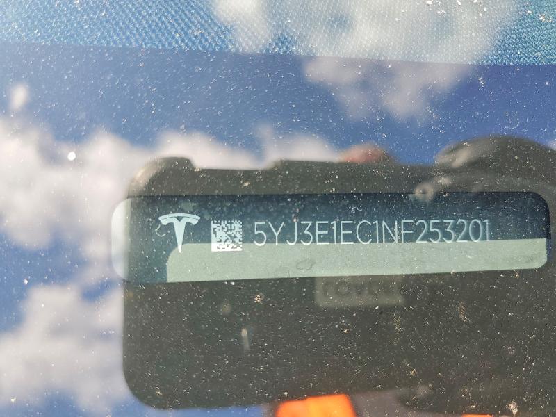 Aukcja sprzedaży 2022 Tesla Model 3, vin: 5YJ3E1EC1NF253201, numer aukcji: 47904486