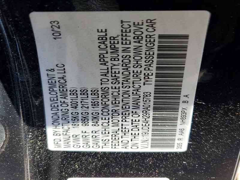 Продажа на аукционе авто 2024 Acura Integra, vin: 19UDE4H29RA015783, номер лота: 46361516