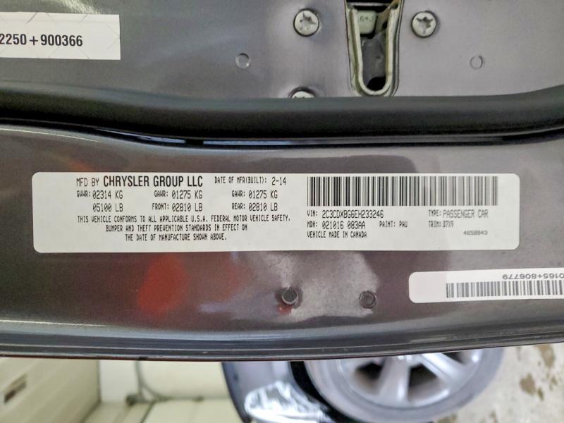 45830666 :رقم المزاد ، 2C3CDXBG6EH233246 vin ، 2014 Dodge Charger مزاد بيع