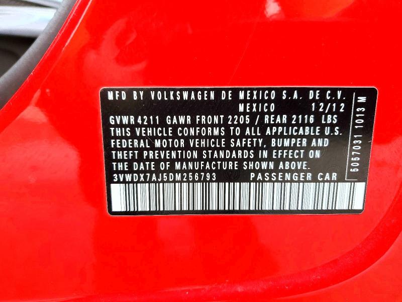 Продаж на аукціоні авто 2013 Volkswagen Jetta, vin: 3VWDX7AJ5DM256793, номер лоту: 47615076